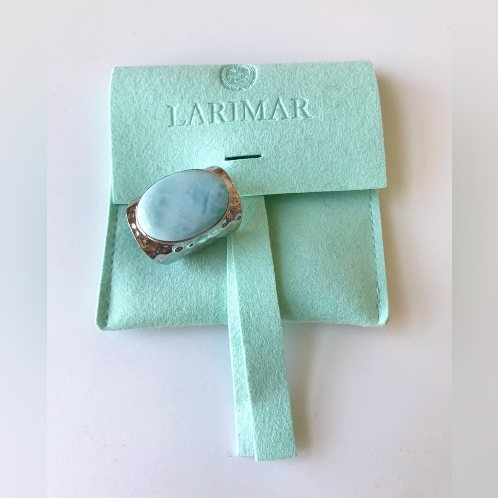 Sterling Silver Larimar Ring